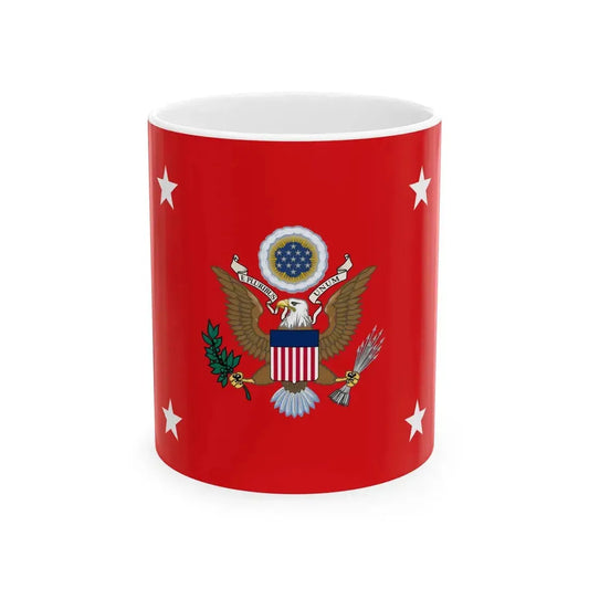 Flag of the United States Secretary of the Army (United States) White Coffee Mug 11oz - Go Mug Yourself