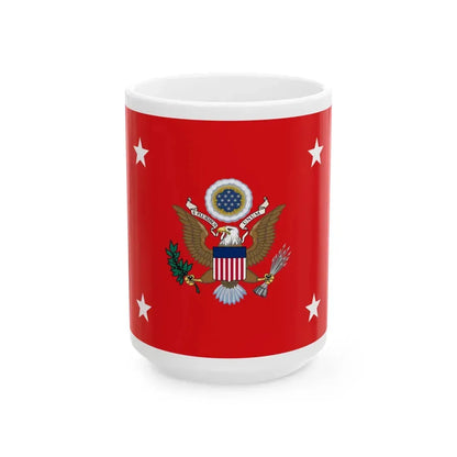 Flag of the United States Secretary of the Army (United States) White Coffee Mug 15oz - Go Mug Yourself