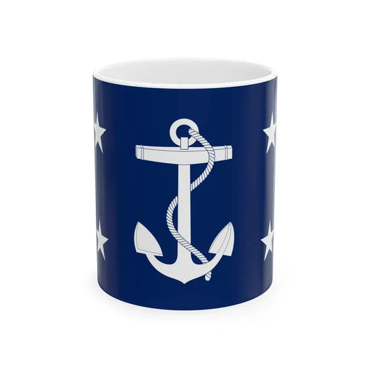 Flag of the United States Secretary of the Navy (United States) White Coffee Mug 11oz - Go Mug Yourself