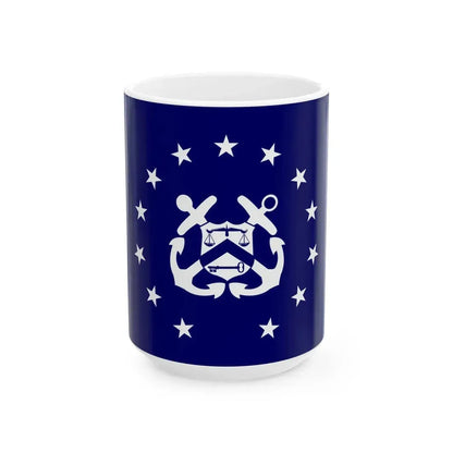 Flag of the United States Secretary of the Treasury (United States) White Coffee Mug 15oz - Go Mug Yourself