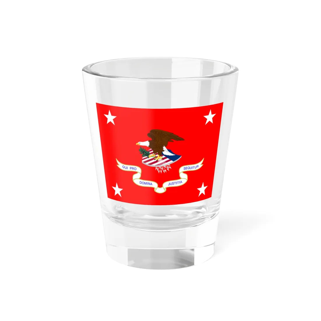 Flag of the United States Solicitor General (United States) Shot Glass 1.5oz 1.5oz - Go Mug Yourself