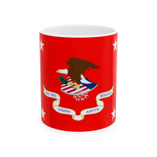 Flag of the United States Solicitor General (United States) White Coffee Mug 11oz - Go Mug Yourself