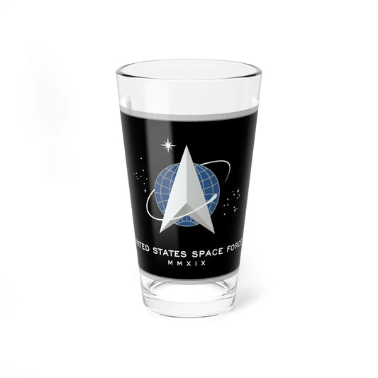 Flag of the United States Space Force fringed (United States) Pint Glass 16oz 16oz - Go Mug Yourself