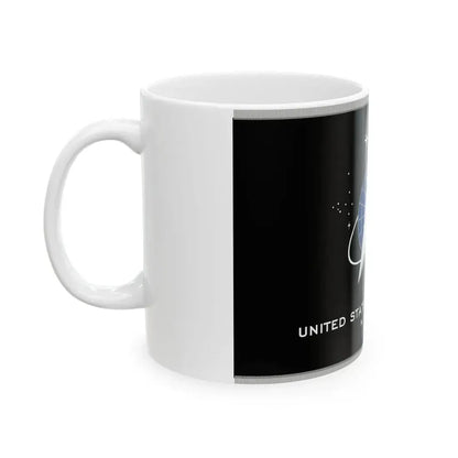 Flag of the United States Space Force fringed (United States) White Coffee Mug - Go Mug Yourself