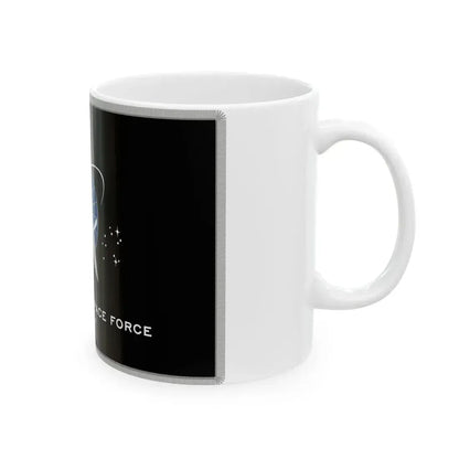 Flag of the United States Space Force fringed (United States) White Coffee Mug - Go Mug Yourself
