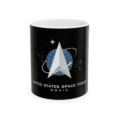 Flag of the United States Space Force (United States) White Coffee Mug 11oz - Go Mug Yourself