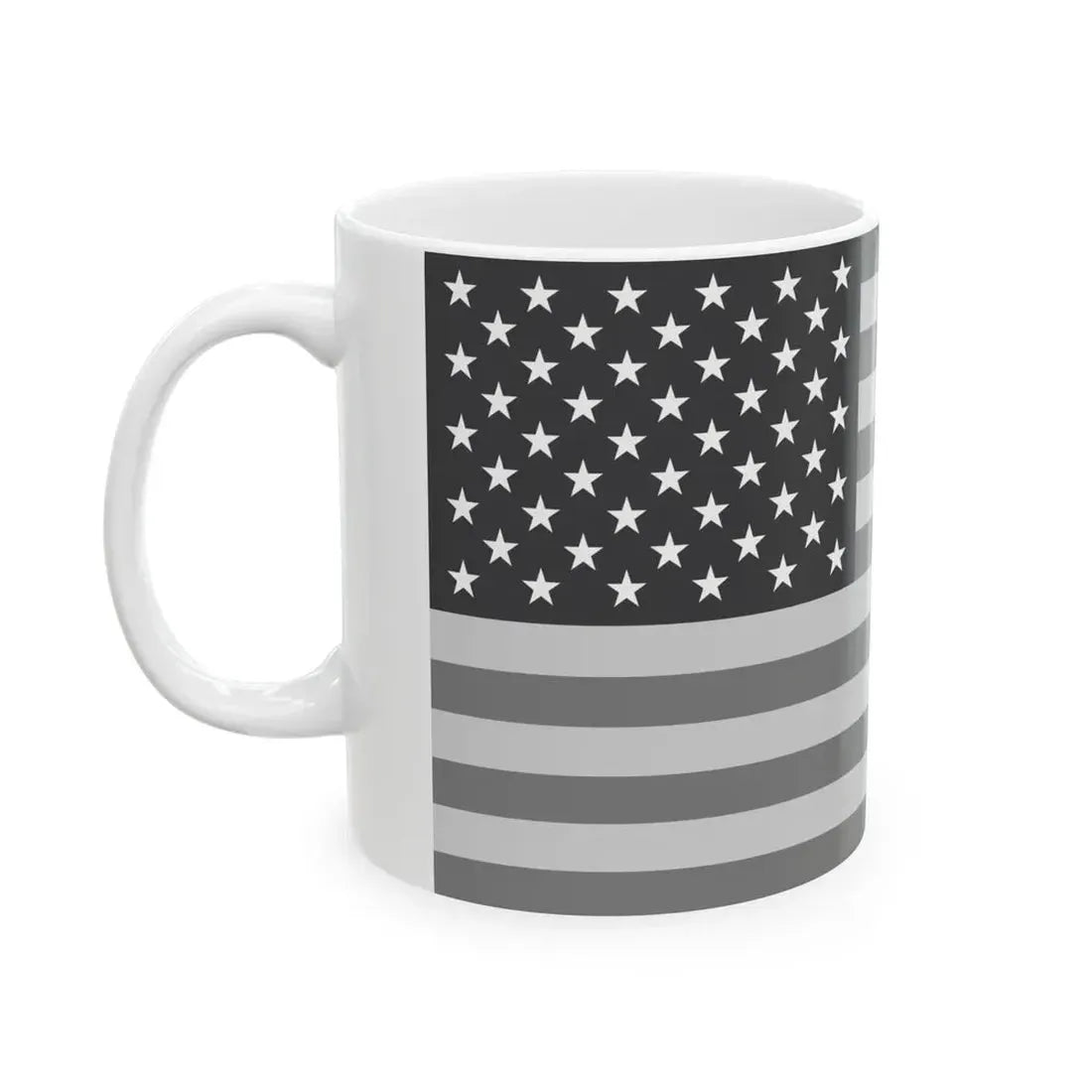 Flag of the United States - Stars (United States) White Coffee Mug - Go Mug Yourself