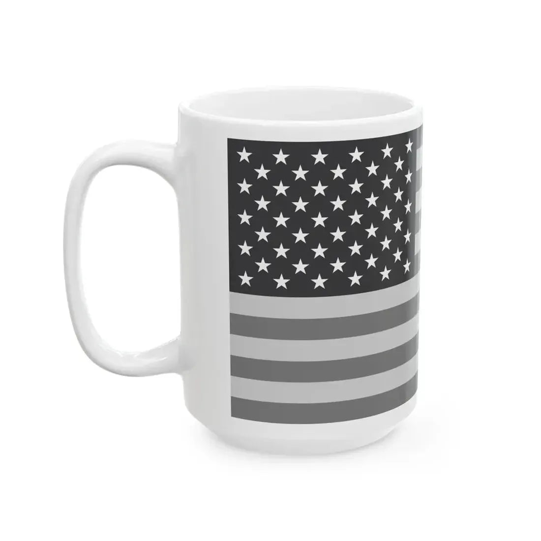 Flag of the United States - Stars (United States) White Coffee Mug - Go Mug Yourself