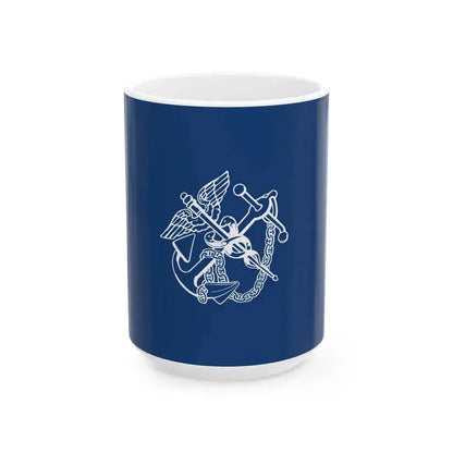 Flag of the United States Surgeon General (United States) White Coffee Mug 15oz - Go Mug Yourself
