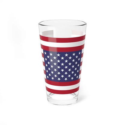 Flag of the United States symmetrical (United States) Pint Glass 16oz 16oz - Go Mug Yourself
