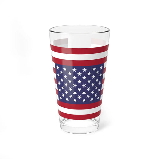 Flag of the United States symmetrical (United States) Pint Glass 16oz 16oz - Go Mug Yourself