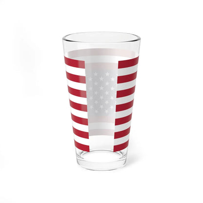 Flag of the United States symmetrical (United States) Pint Glass 16oz - Go Mug Yourself