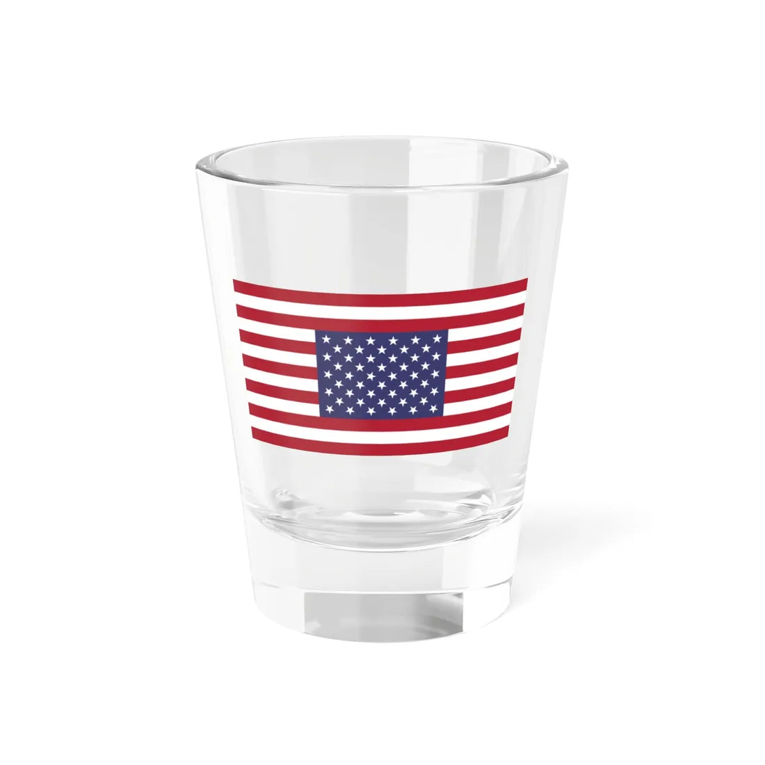 Flag of the United States symmetrical (United States) Shot Glass 1.5oz 1.5oz - Go Mug Yourself