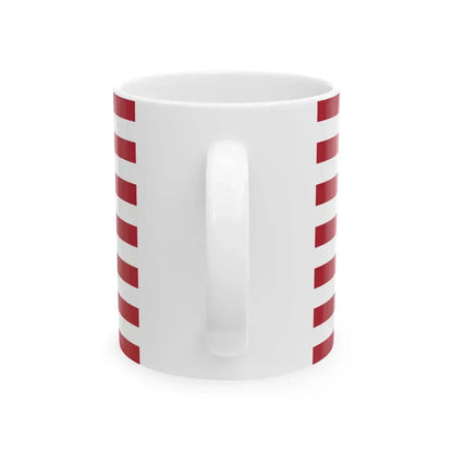 Flag of the United States symmetrical (United States) White Coffee Mug - Go Mug Yourself