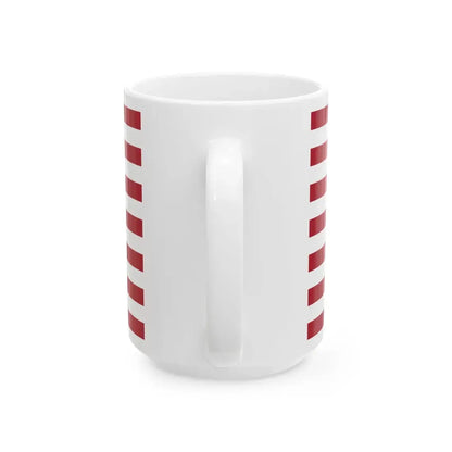 Flag of the United States symmetrical (United States) White Coffee Mug - Go Mug Yourself
