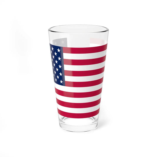 Flag of the United States Texas Color Standard (United States) Pint Glass 16oz 16oz - Go Mug Yourself