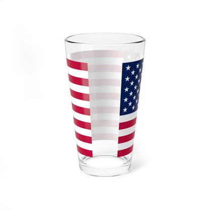 Flag of the United States Texas Color Standard (United States) Pint Glass 16oz - Go Mug Yourself