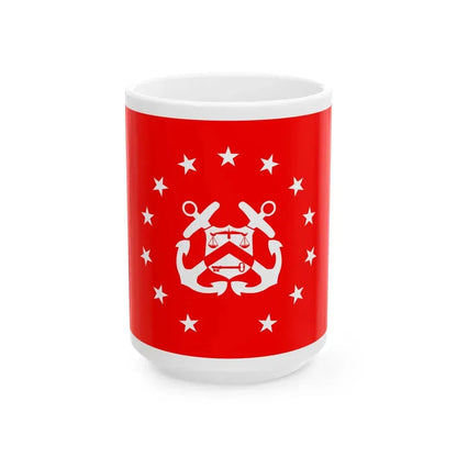 Flag of the United States Under Secretary of the Treasury (United States) White Coffee Mug 15oz - Go Mug Yourself