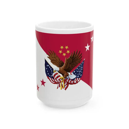 Flag of the United States Under Secretary of Veterans Affairs (United States) White Coffee Mug 15oz - Go Mug Yourself