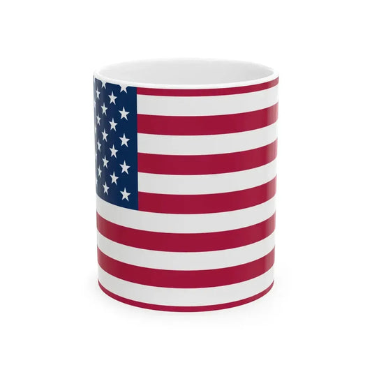 Flag of the United States (United States) White Coffee Mug 11oz - Go Mug Yourself