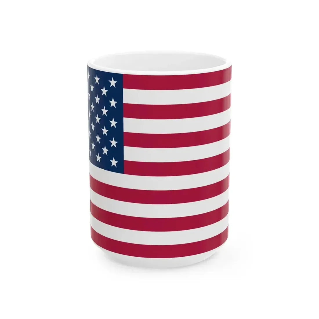 Flag of the United States (United States) White Coffee Mug 15oz - Go Mug Yourself
