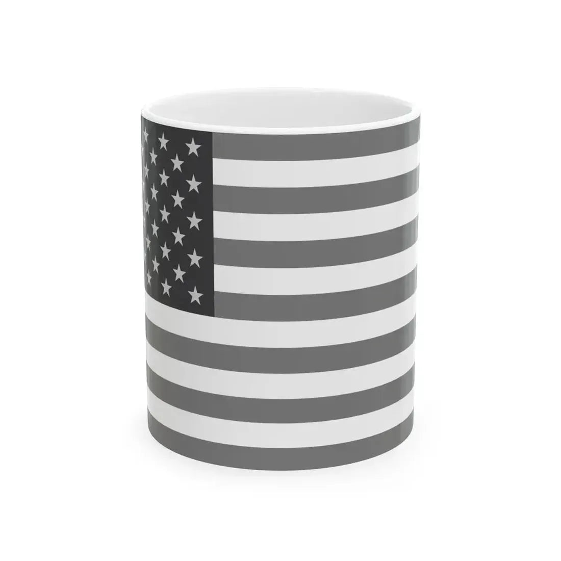 Flag of the United States - White (United States) White Coffee Mug 11oz - Go Mug Yourself