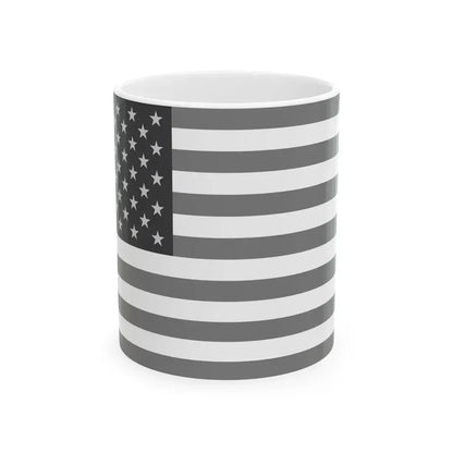 Flag of the United States - White (United States) White Coffee Mug 11oz - Go Mug Yourself