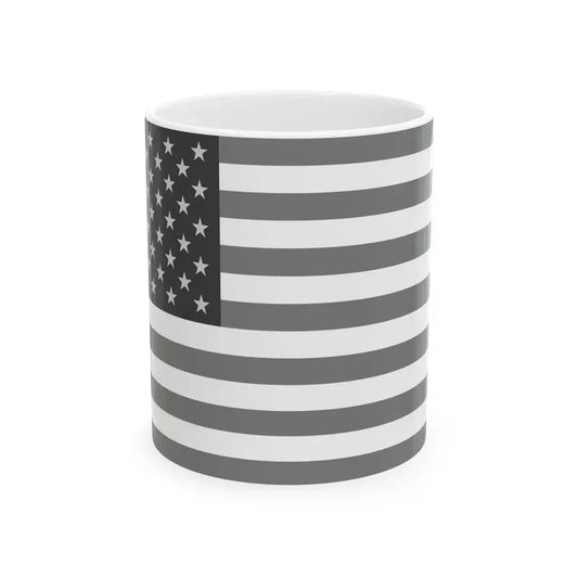 Flag of the United States - White (United States) White Coffee Mug 11oz - Go Mug Yourself