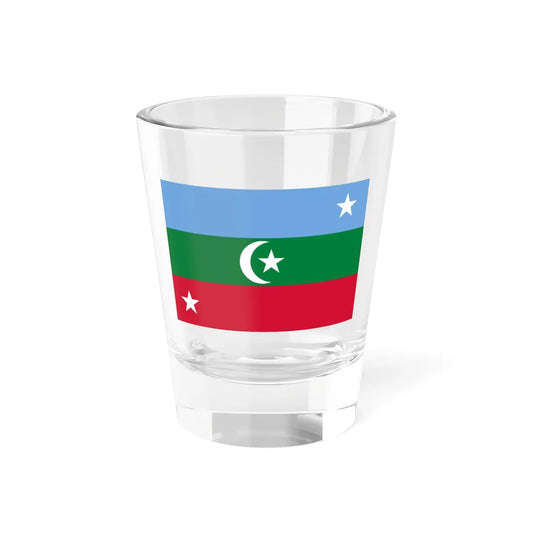Flag of the United Suvadive Republic (Maldives) Shot Glass 1.5oz 1.5oz - Go Mug Yourself