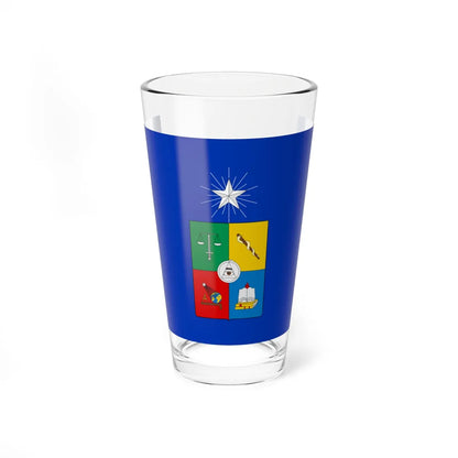 Flag of the University of Chile (Chile) (Coat of Arms) Pint Glass 16oz 16oz - Go Mug Yourself