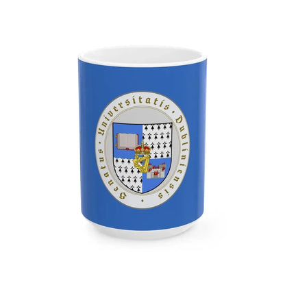 Flag of the University of Dublin (Ireland) White Coffee Mug 15oz - Go Mug Yourself