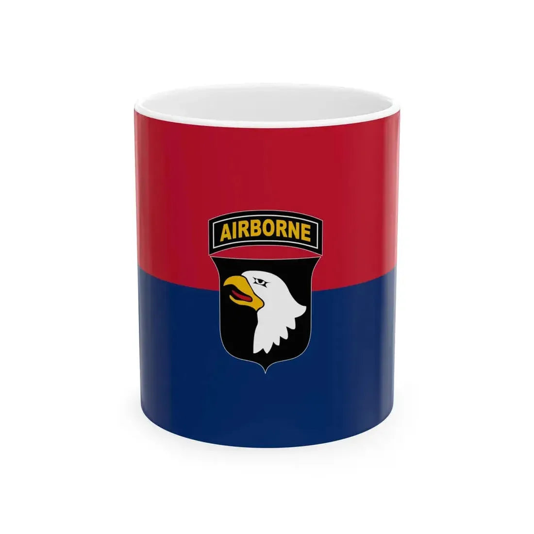 Flag of the U.S. 101st Airborne Division (United States) White Coffee Mug 11oz - Go Mug Yourself