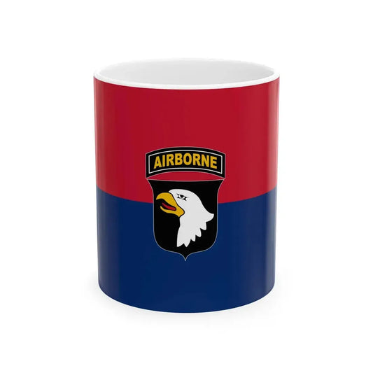 Flag of the U.S. 101st Airborne Division (United States) White Coffee Mug 11oz - Go Mug Yourself