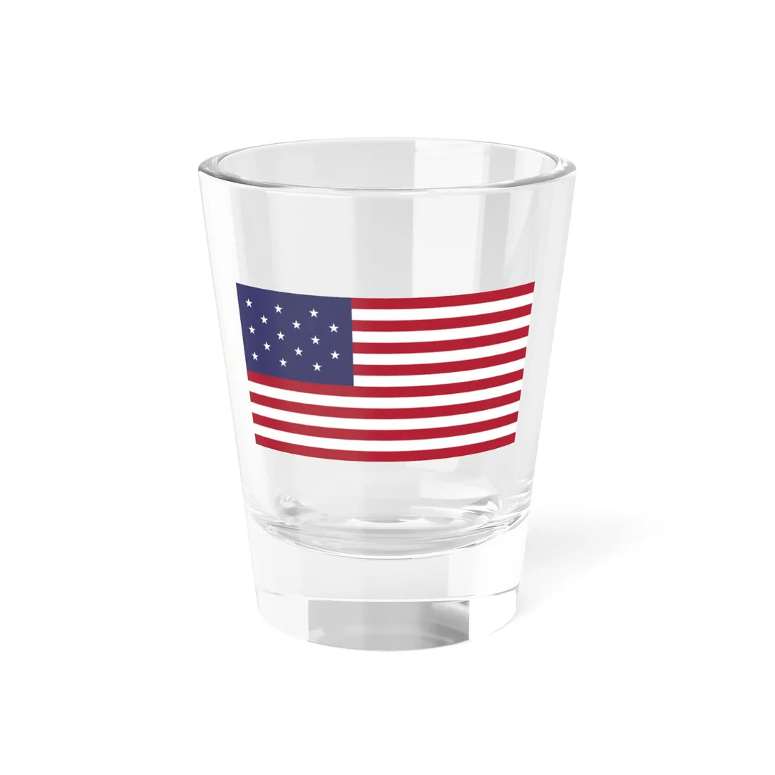 Flag of the U.S. 1795-1818 (United States) Shot Glass 1.5oz 1.5oz - Go Mug Yourself