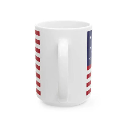 Flag of the U.S. 1795-1818 (United States) White Coffee Mug - Go Mug Yourself