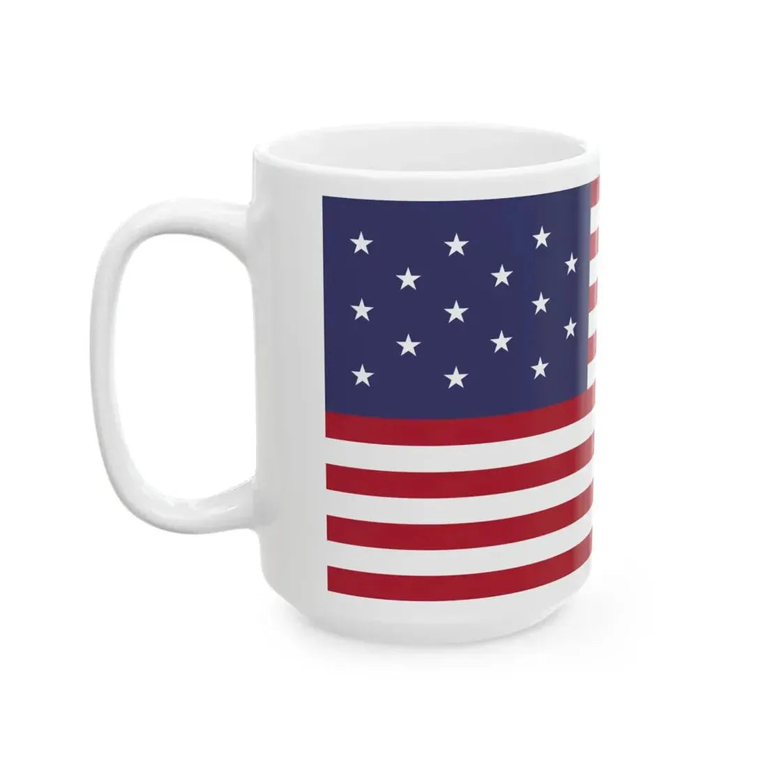 Flag of the U.S. 1795-1818 (United States) White Coffee Mug - Go Mug Yourself