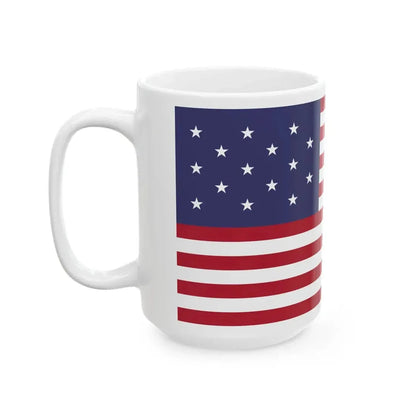 Flag of the U.S. 1795-1818 (United States) White Coffee Mug - Go Mug Yourself