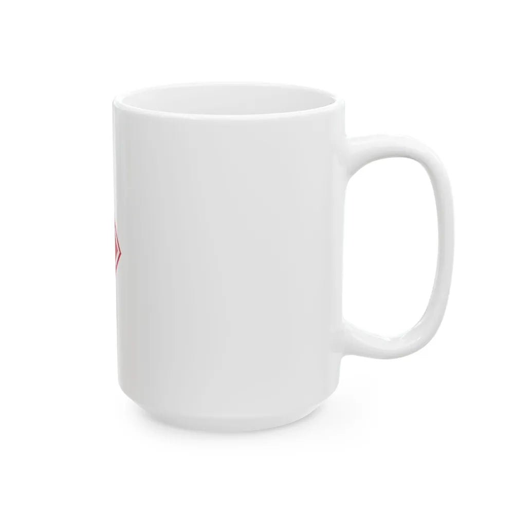 Flag of the U.S. Army 20th Engineer Brigade (United States) White Coffee Mug - Go Mug Yourself