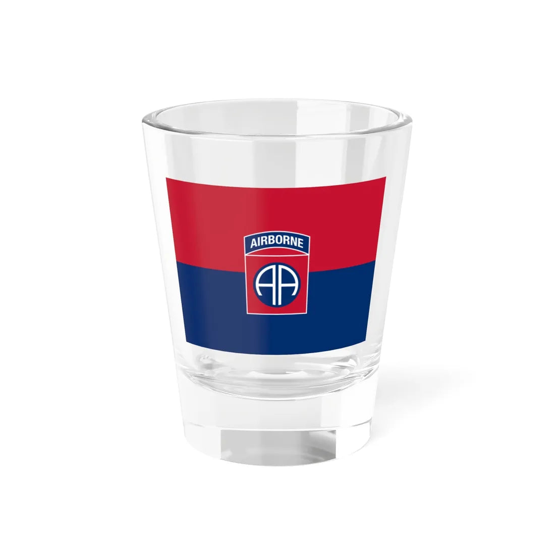 Flag of the U.S. Army 82nd Airborne Division (United States) Shot Glass 1.5oz 1.5oz - Go Mug Yourself