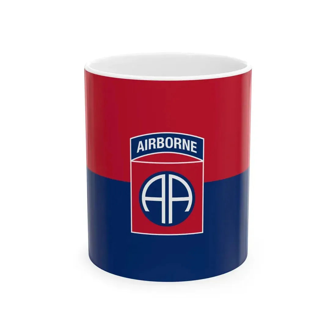 Flag of the U.S. Army 82nd Airborne Division (United States) White Coffee Mug 11oz - Go Mug Yourself