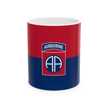 Flag of the U.S. Army 82nd Airborne Division (United States) White Coffee Mug 11oz - Go Mug Yourself