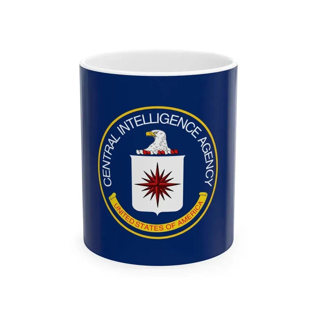 Flag of the U.S. Central Intelligence Agency (United States) White Coffee Mug 11oz - Go Mug Yourself