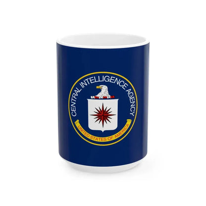 Flag of the U.S. Central Intelligence Agency (United States) White Coffee Mug 15oz - Go Mug Yourself