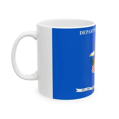 Flag of the U.S. Department of Justice (United States) White Coffee Mug - Go Mug Yourself