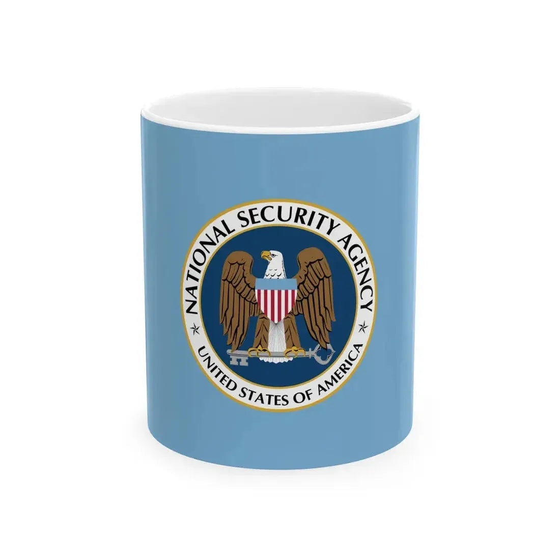Flag of the U.S. National Security Agency (United States) White Coffee Mug 11oz - Go Mug Yourself