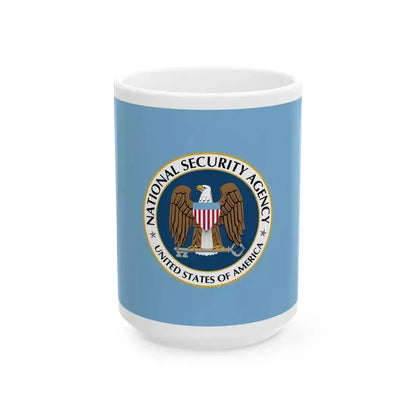 Flag of the U.S. National Security Agency (United States) White Coffee Mug 15oz - Go Mug Yourself