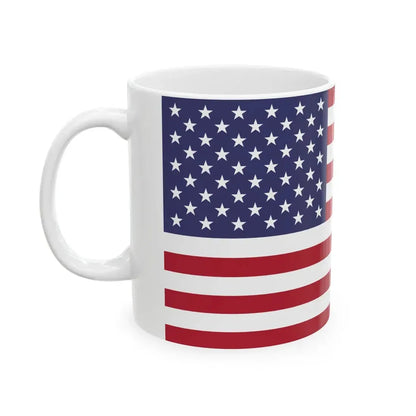 Flag of the U.S. (United States) White Coffee Mug - Go Mug Yourself