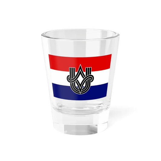 Flag of the Ustaše Youth (Croatia) Shot Glass 1.5oz 1.5oz - Go Mug Yourself