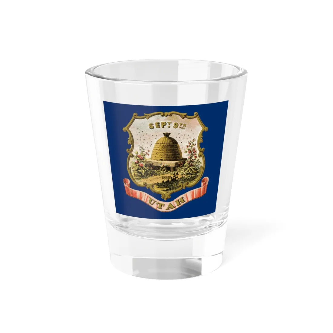 Flag of the Utah Territory (United States) Shot Glass 1.5oz 1.5oz - Go Mug Yourself