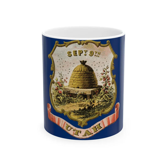 Flag of the Utah Territory (United States) White Coffee Mug 11oz - Go Mug Yourself